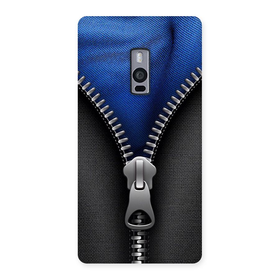 Blue Zipper Back Case for OnePlus Two