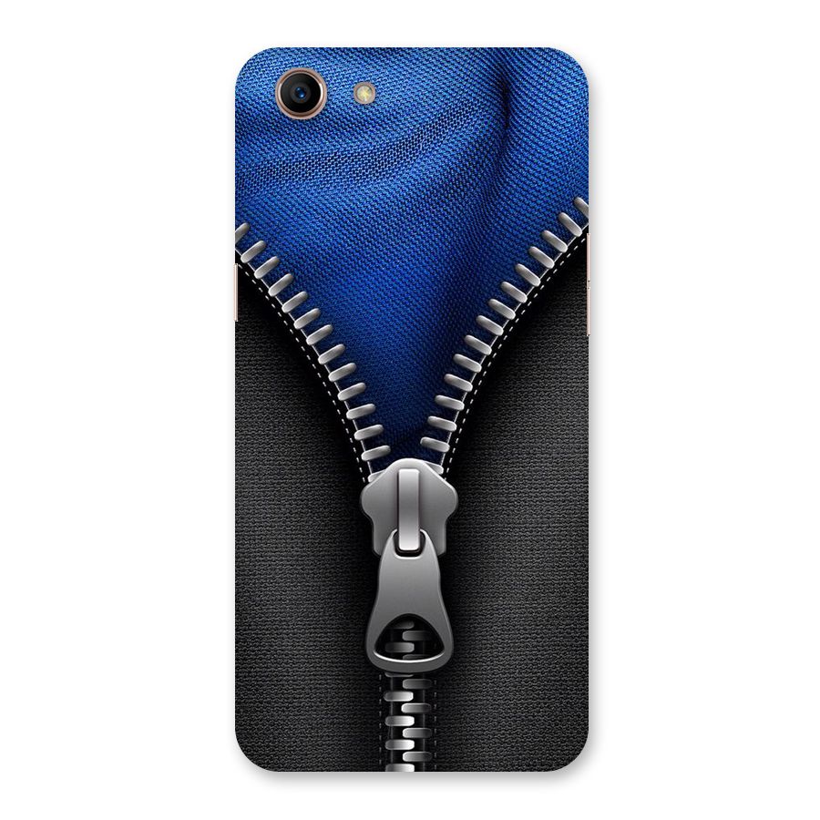 Blue Zipper Back Case for Oppo A83 (2018)