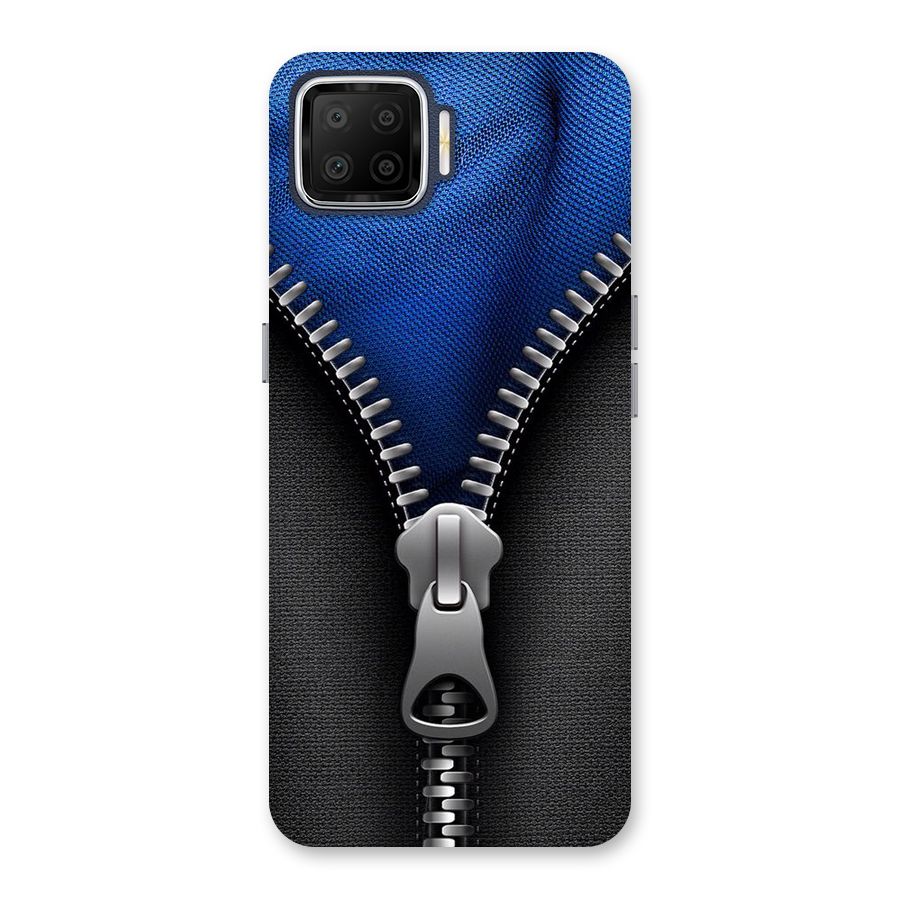 Blue Zipper Back Case for Oppo F17