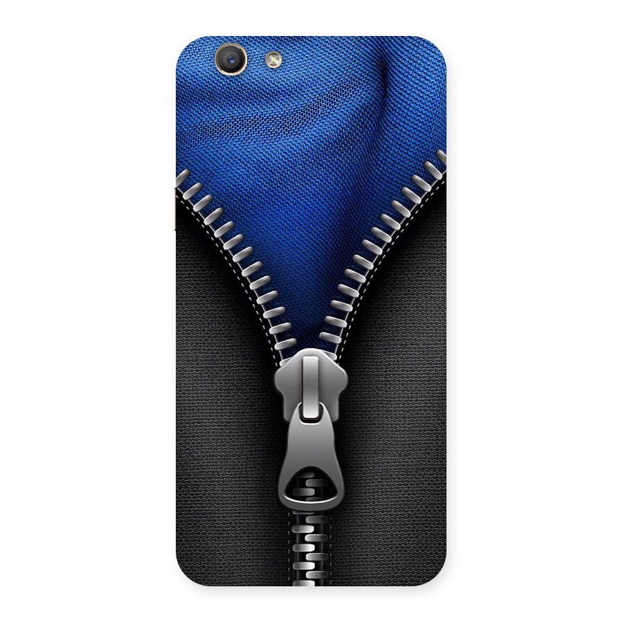 Blue Zipper Back Case for Oppo F1s