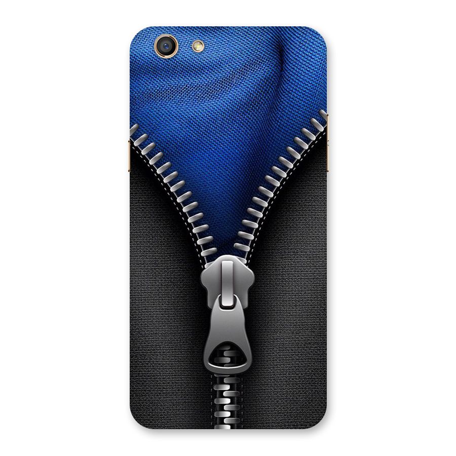 Blue Zipper Back Case for Oppo F3