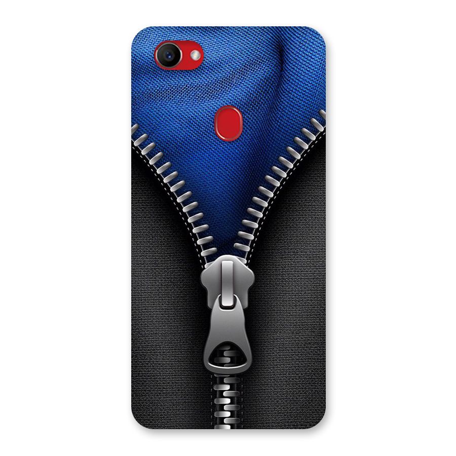 Blue Zipper Back Case for Oppo F7