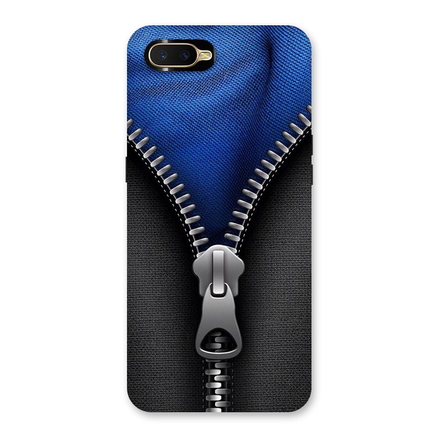 Blue Zipper Back Case for Oppo K1