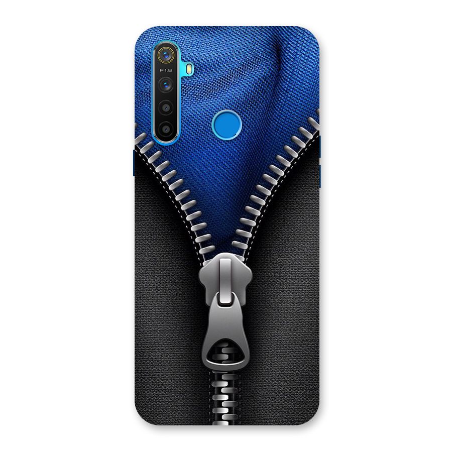 Blue Zipper Back Case for Realme 5