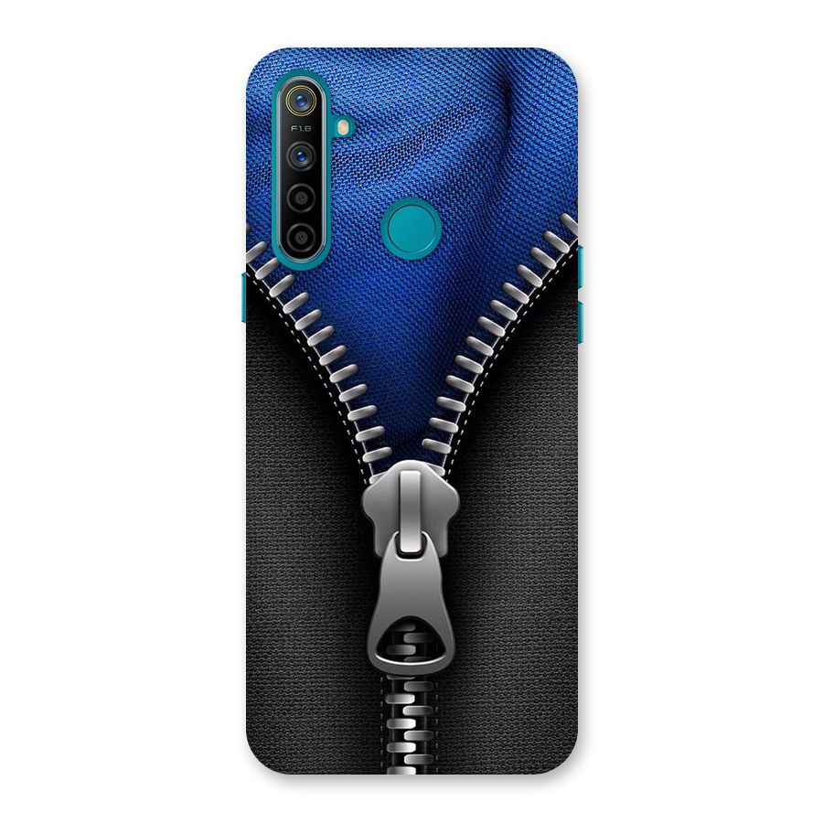 Blue Zipper Back Case for Realme 5i