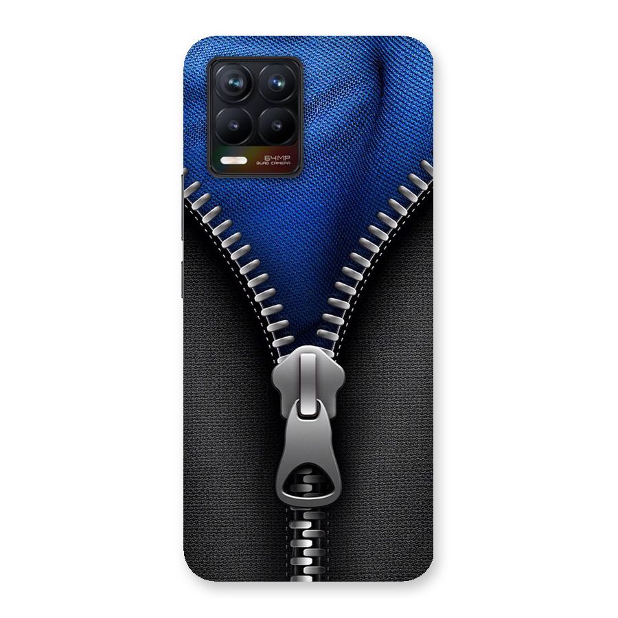 Blue Zipper Back Case for Realme 8