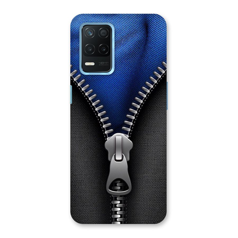 Blue Zipper Back Case for Realme 8 5G