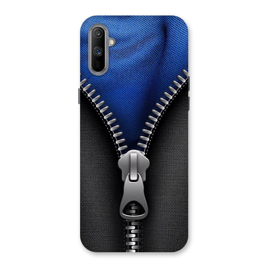 Blue Zipper Back Case for Realme C3