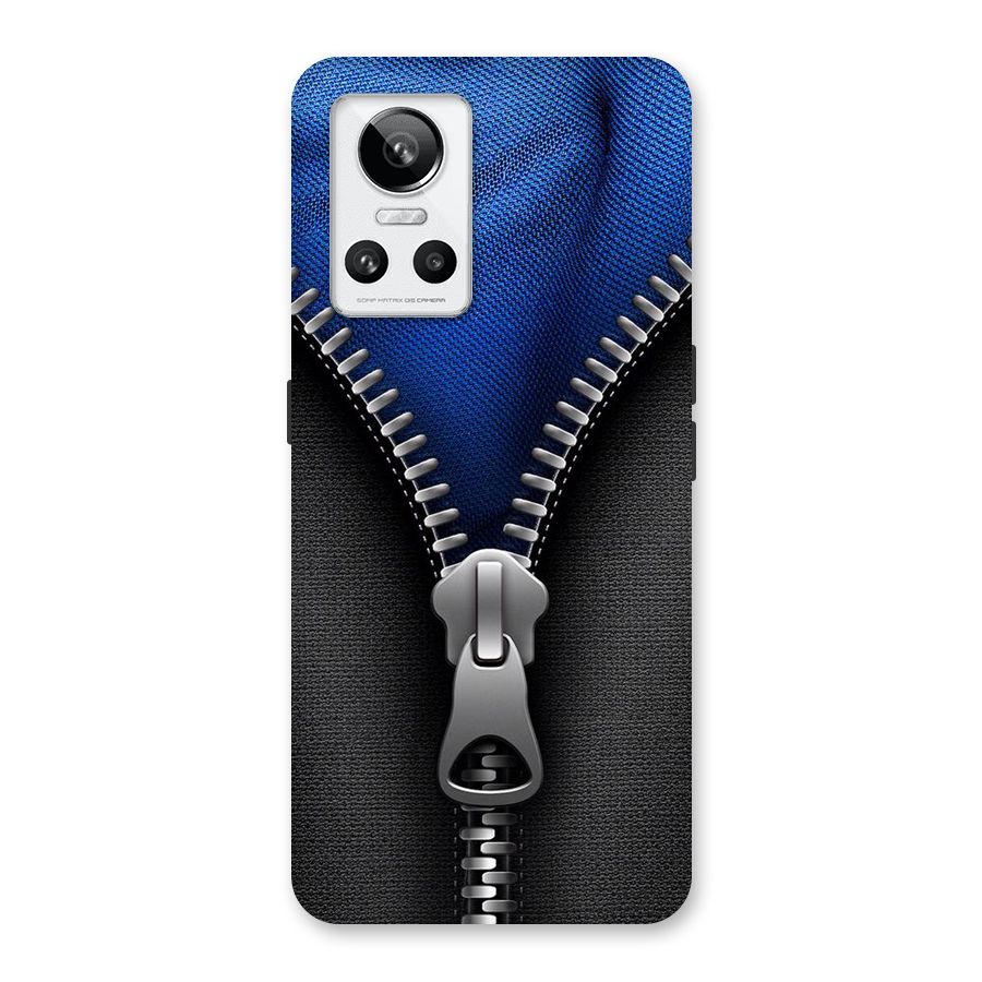 Blue Zipper Back Case for Realme GT Neo 3