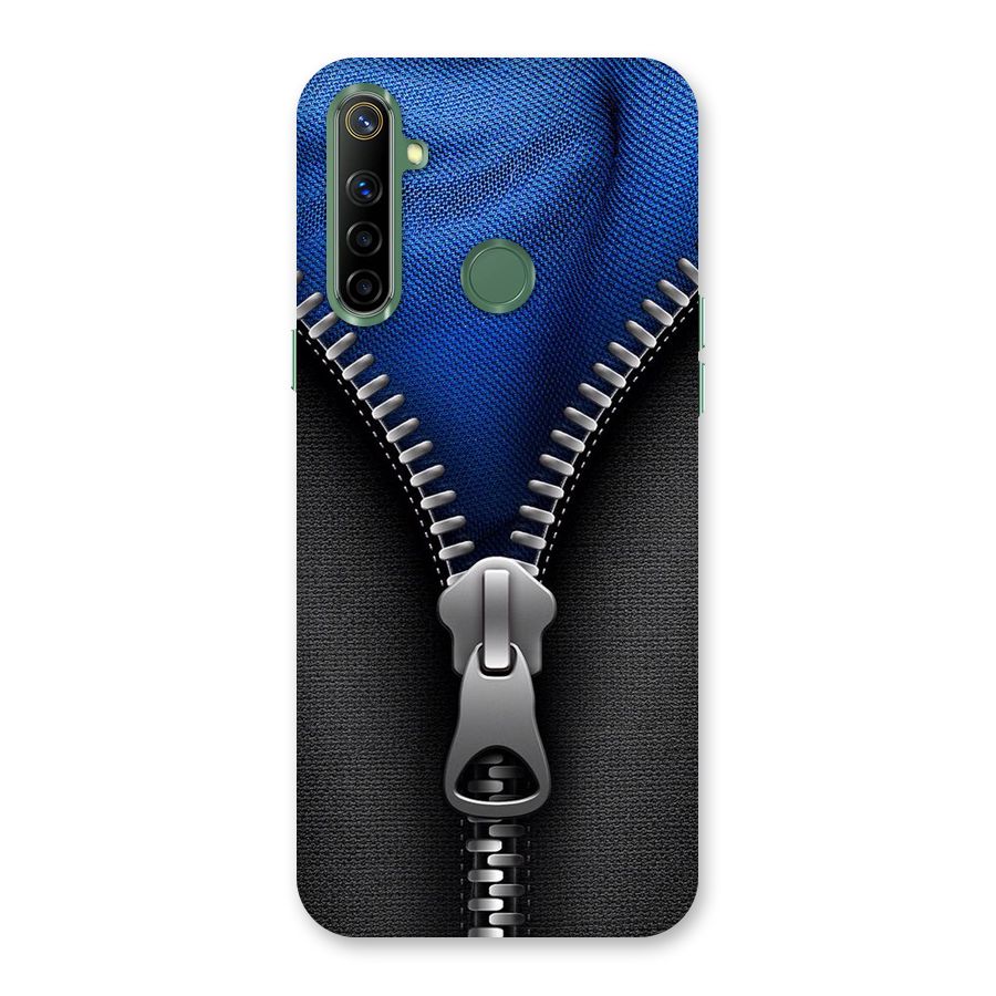 Blue Zipper Back Case for Realme Narzo 10
