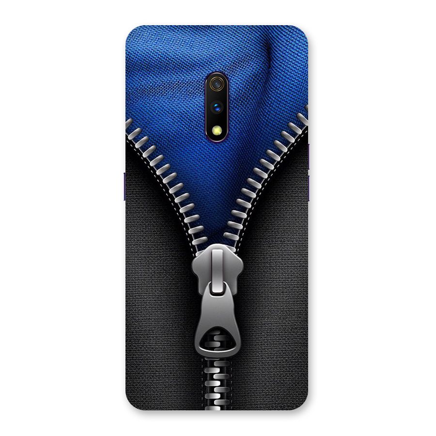 Blue Zipper Back Case for Realme X