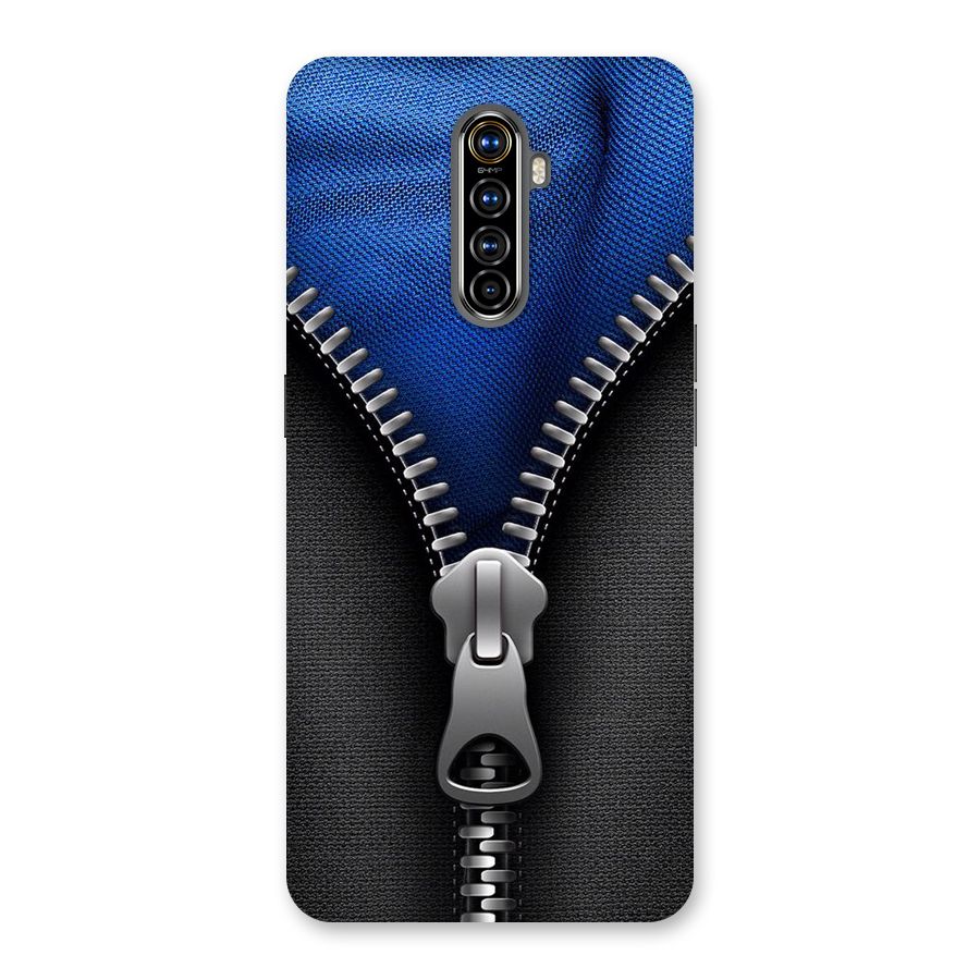 Blue Zipper Back Case for Realme X2 Pro