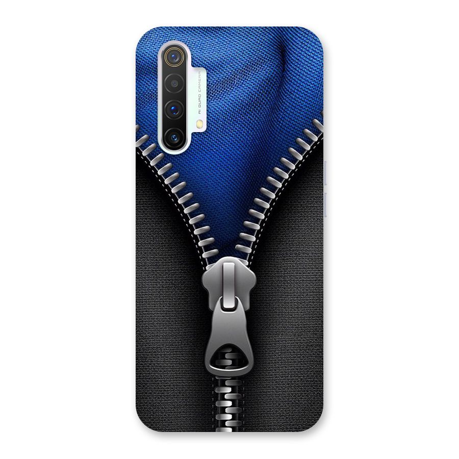 Blue Zipper Back Case for Realme X3 SuperZoom