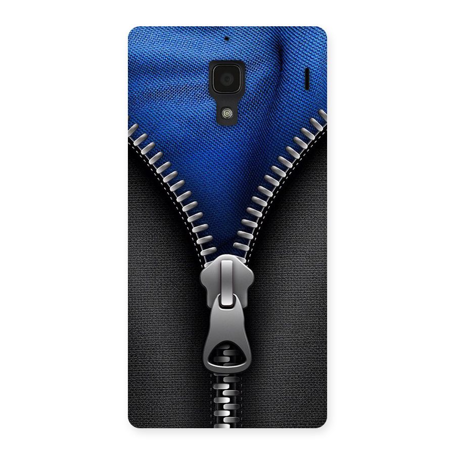 Blue Zipper Back Case for Redmi 1S