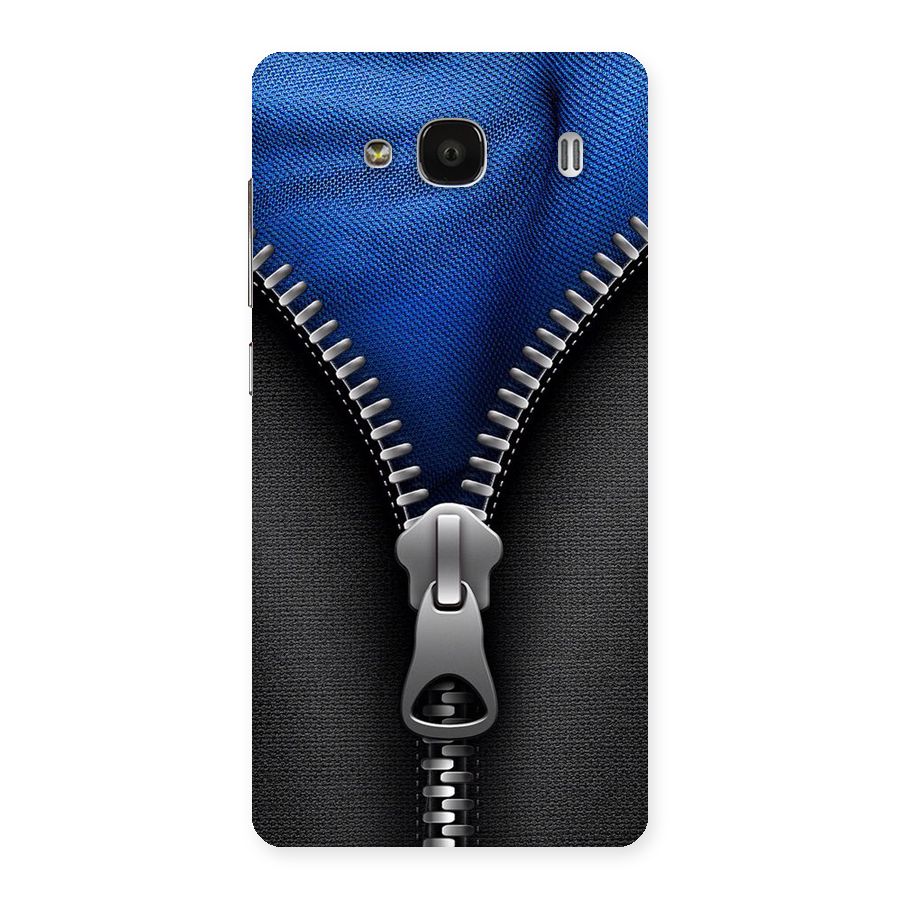 Blue Zipper Back Case for Redmi 2