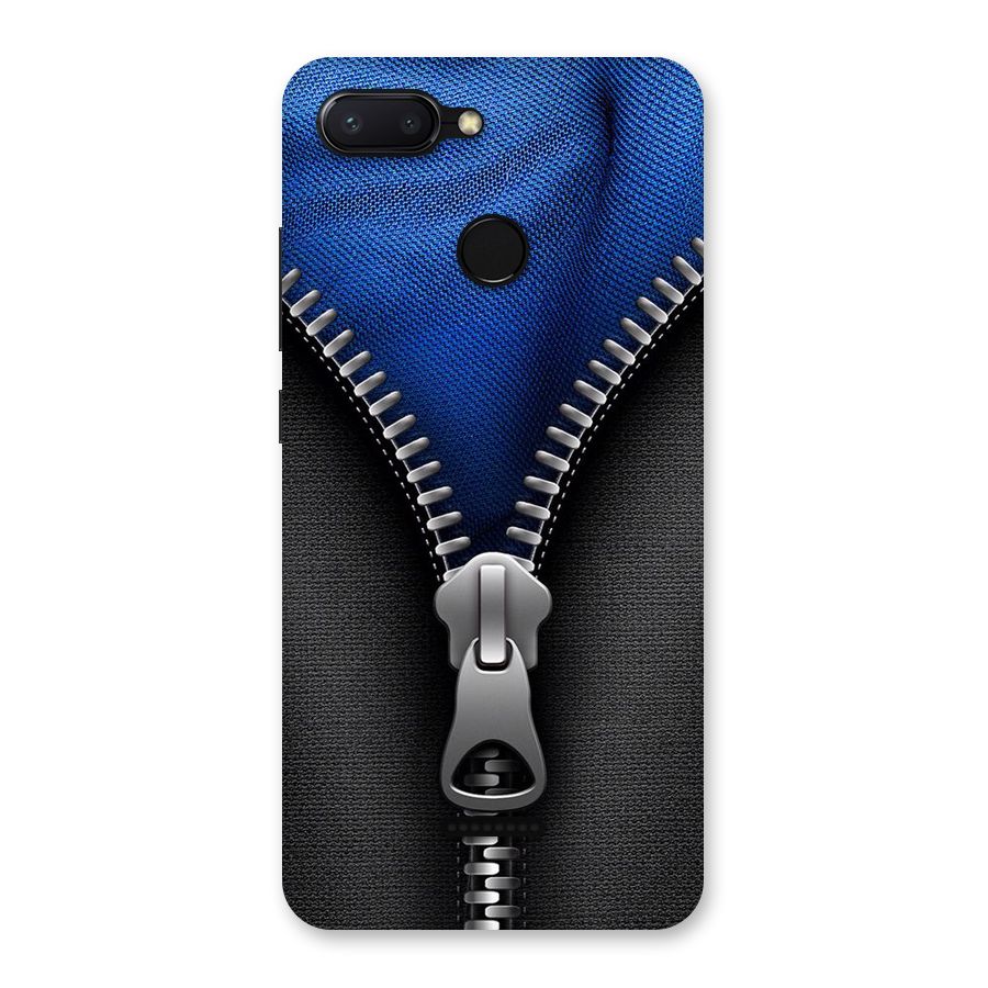 Blue Zipper Back Case for Redmi 6