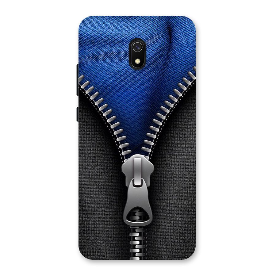 Blue Zipper Back Case for Redmi 8A