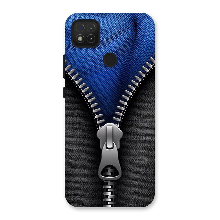 Blue Zipper Back Case for Redmi 9