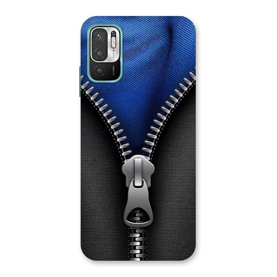 Blue Zipper Back Case for Redmi Note 10T 5G