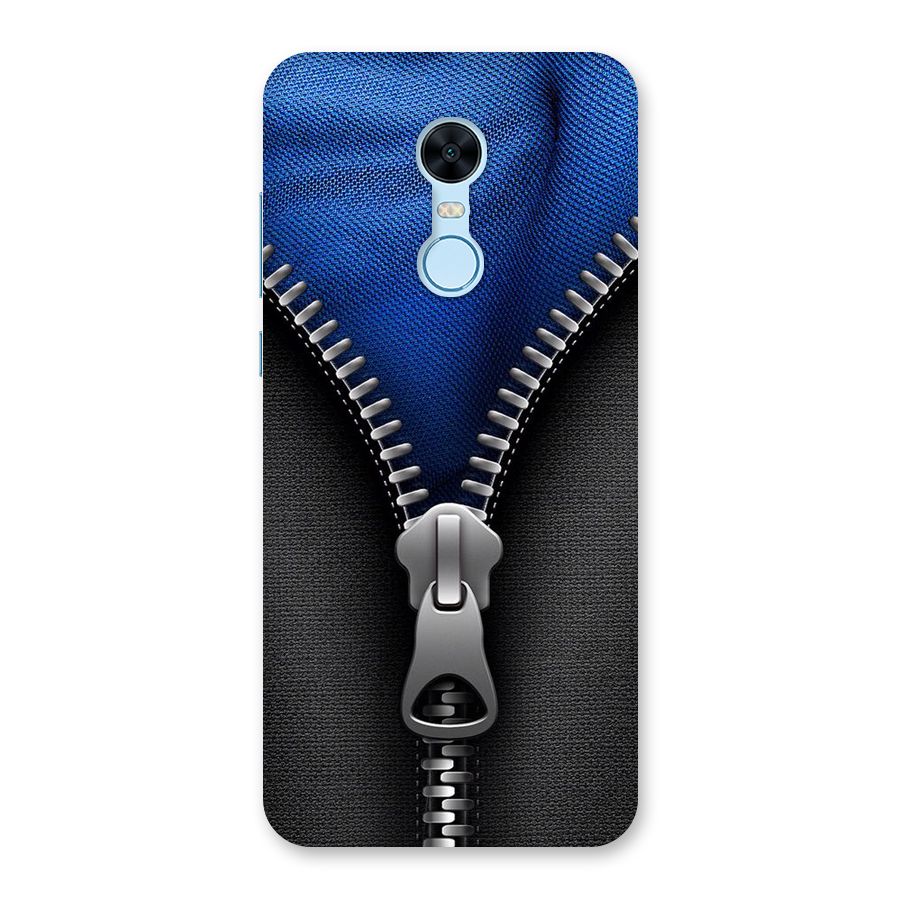 Blue Zipper Back Case for Redmi Note 5