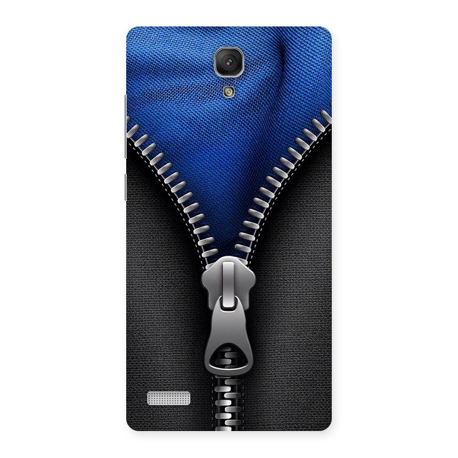 Blue Zipper Back Case for Redmi Note Prime