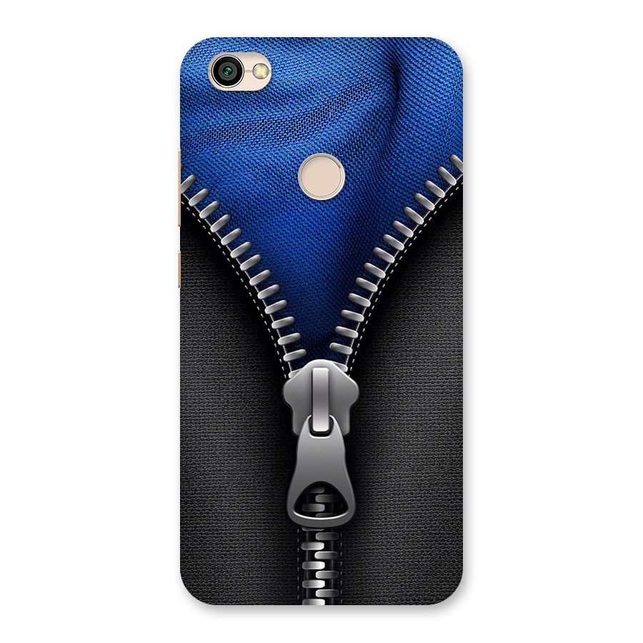 Blue Zipper Back Case for Redmi Y1 2017