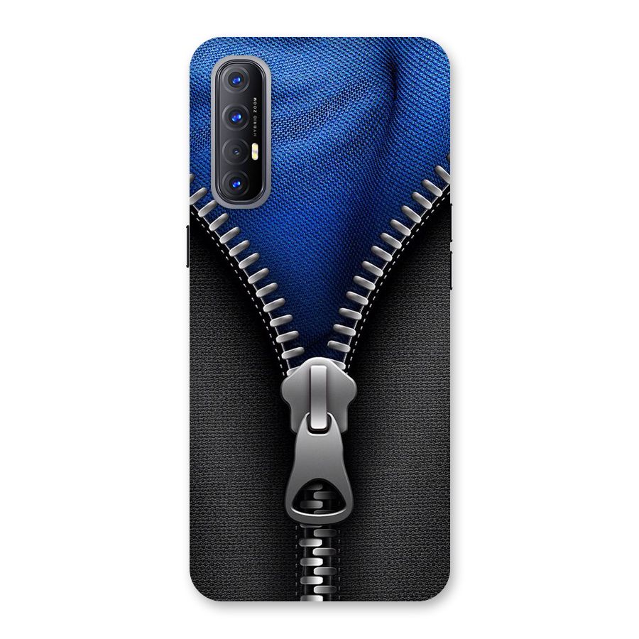 Blue Zipper Back Case for Reno3 Pro