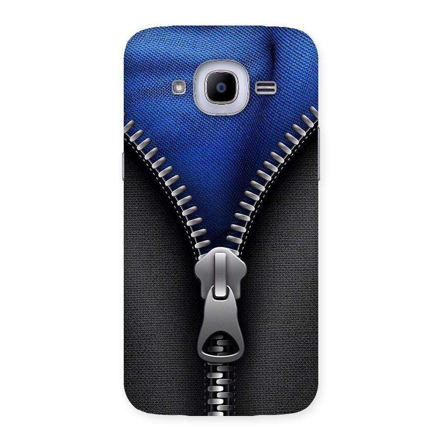 Blue Zipper Back Case for Samsung Galaxy J2 Pro