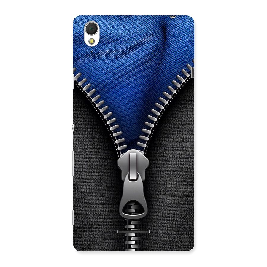 Blue Zipper Back Case for Sony Xperia T3