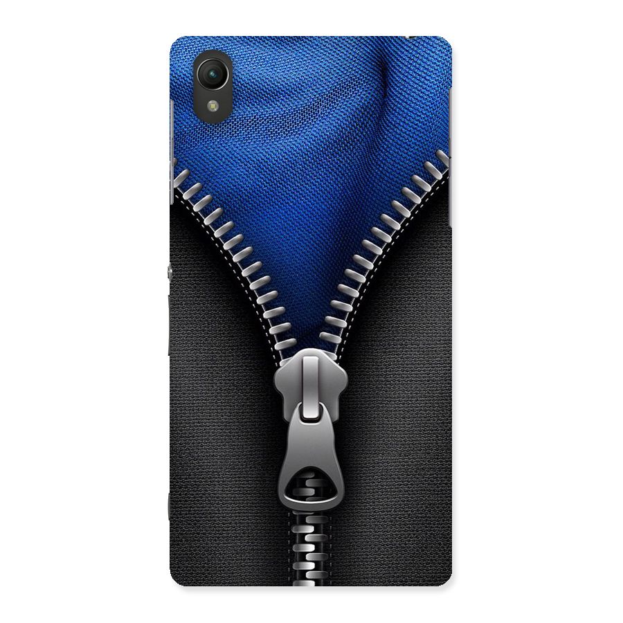 Blue Zipper Back Case for Sony Xperia Z2