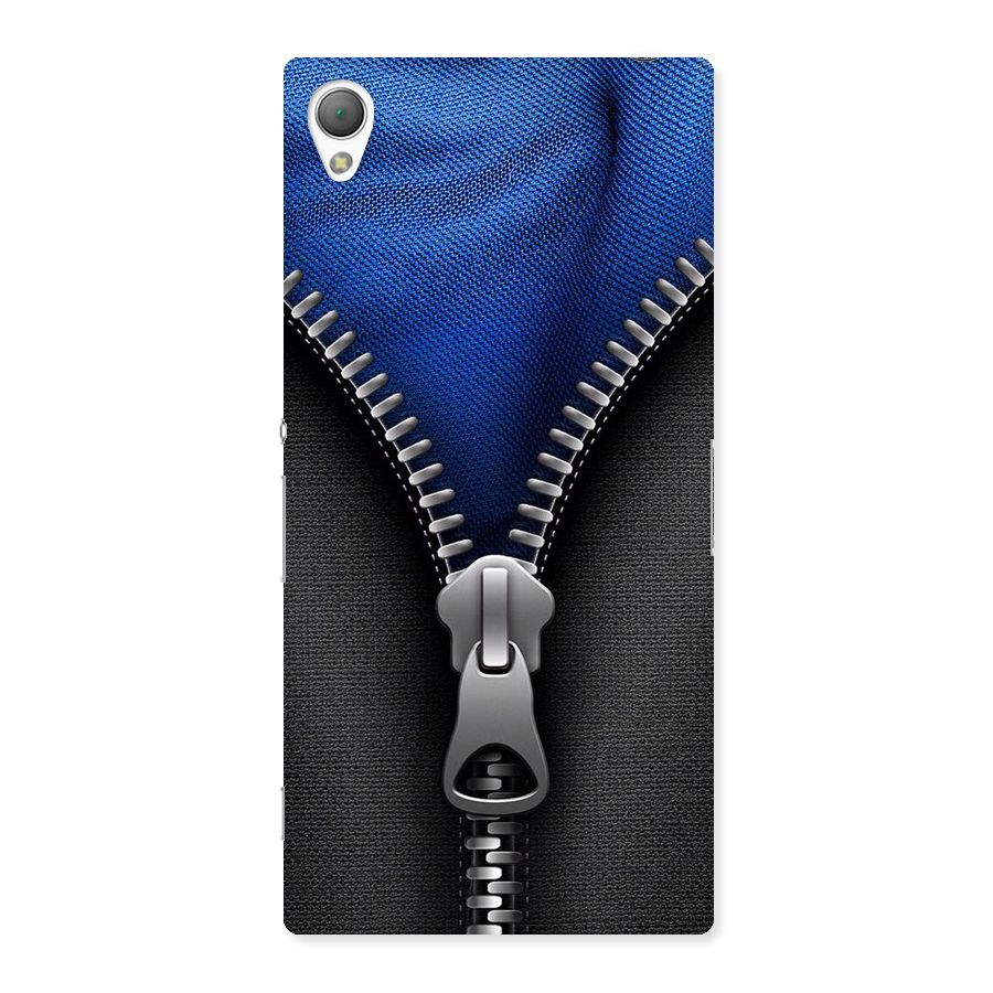 Blue Zipper Back Case for Sony Xperia Z3
