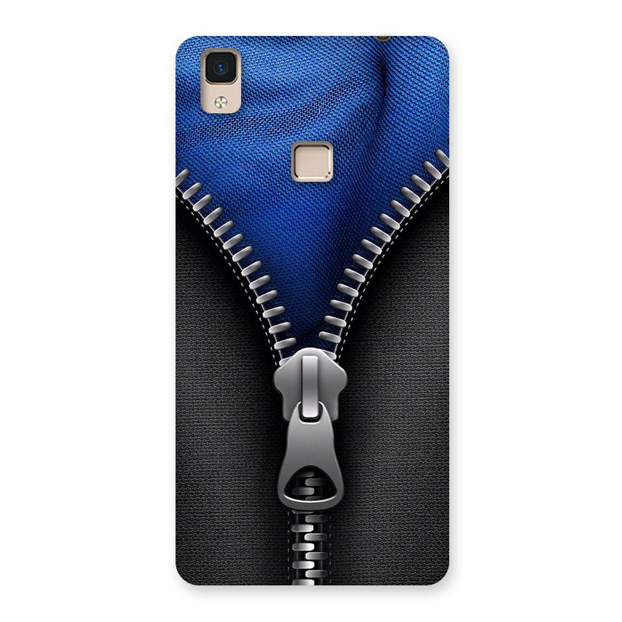 Blue Zipper Back Case for V3 Max