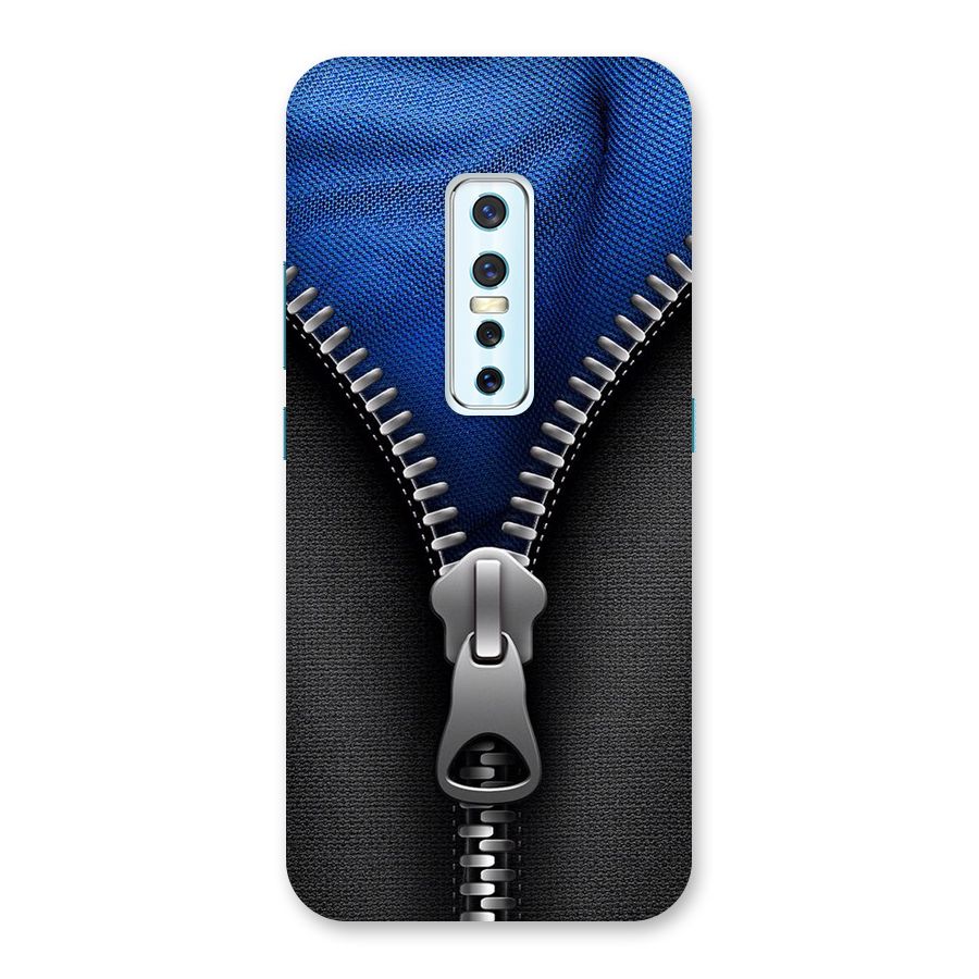 Blue Zipper Back Case for Vivo V17 Pro