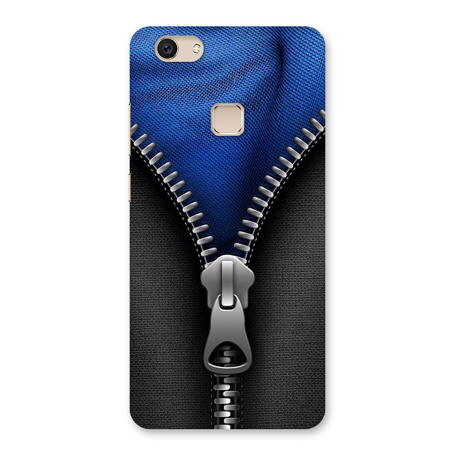 Blue Zipper Back Case for Vivo V7