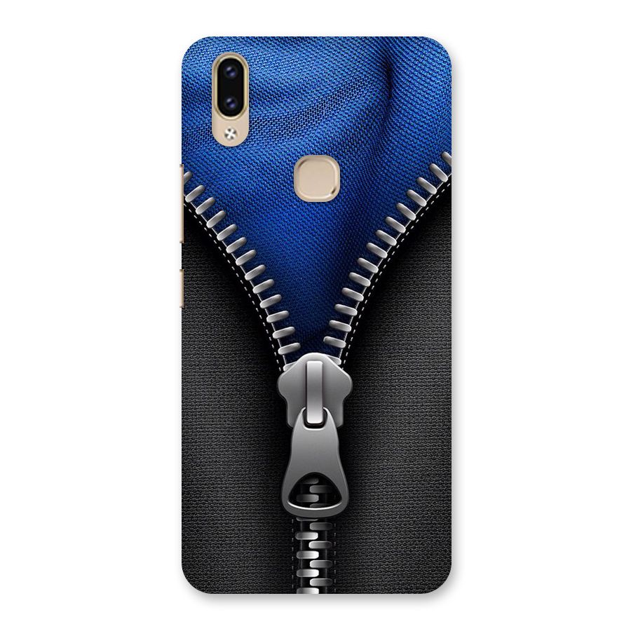 Blue Zipper Back Case for Vivo V9 Youth