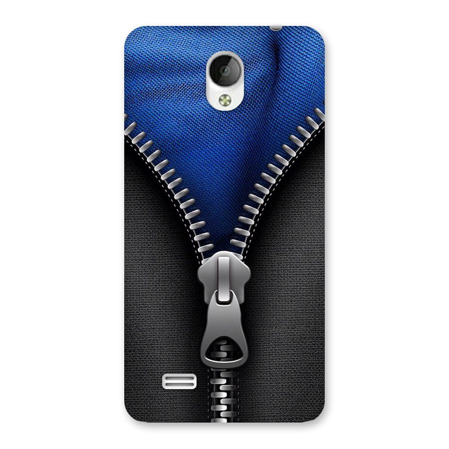 Blue Zipper Back Case for Vivo Y21