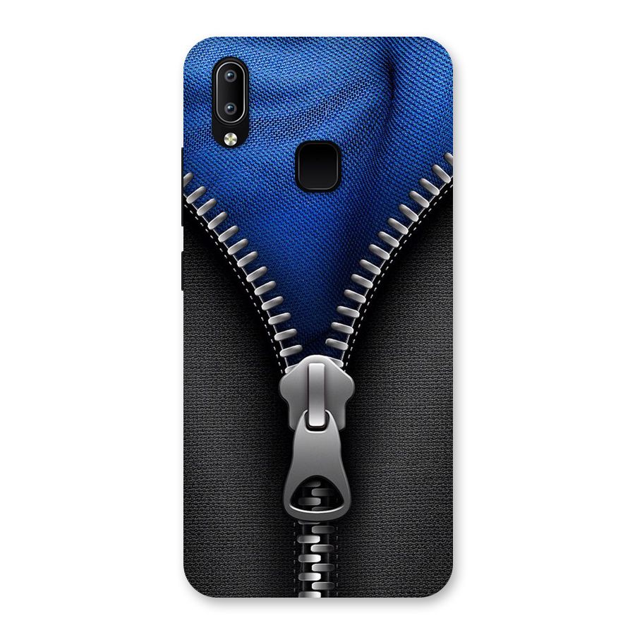 Blue Zipper Back Case for Vivo Y93