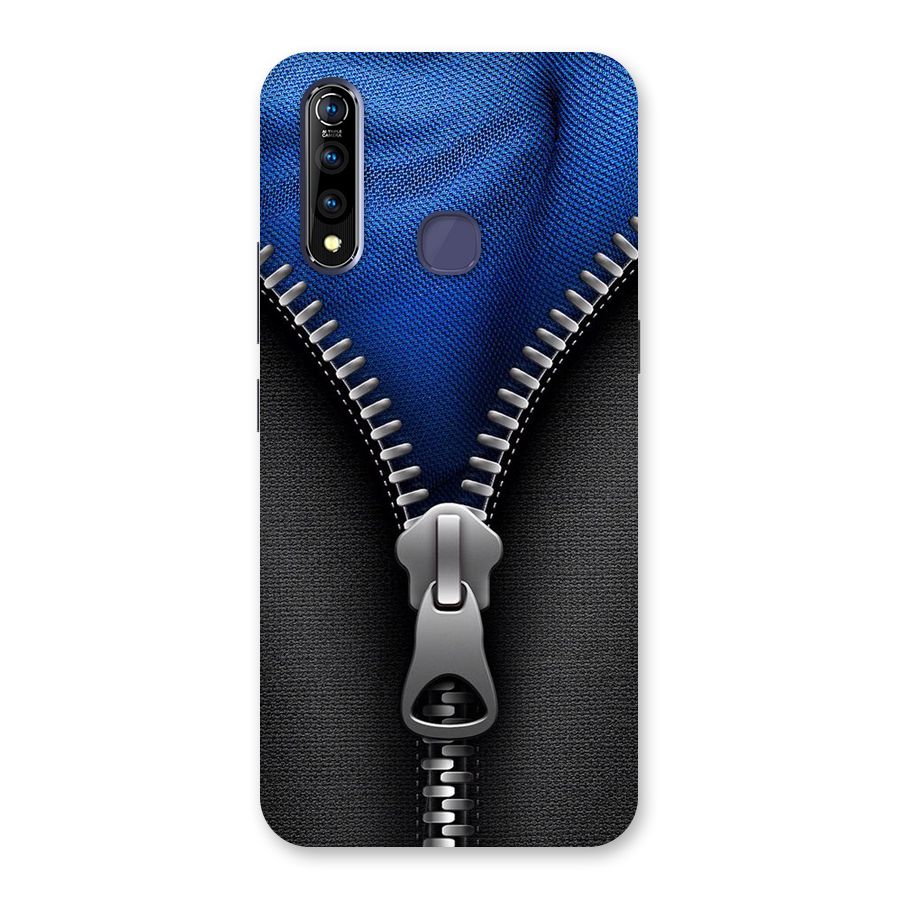 Blue Zipper Back Case for Vivo Z1 Pro