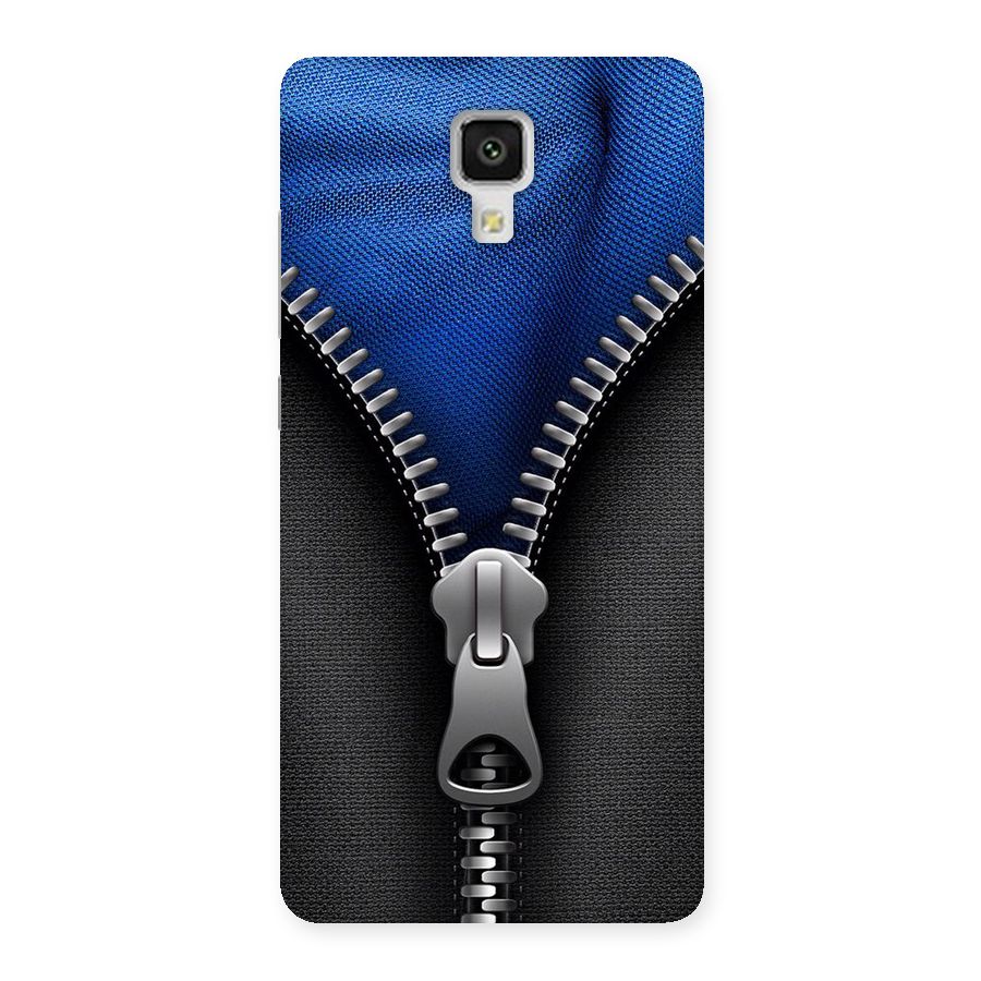 Blue Zipper Back Case for Xiaomi Mi 4