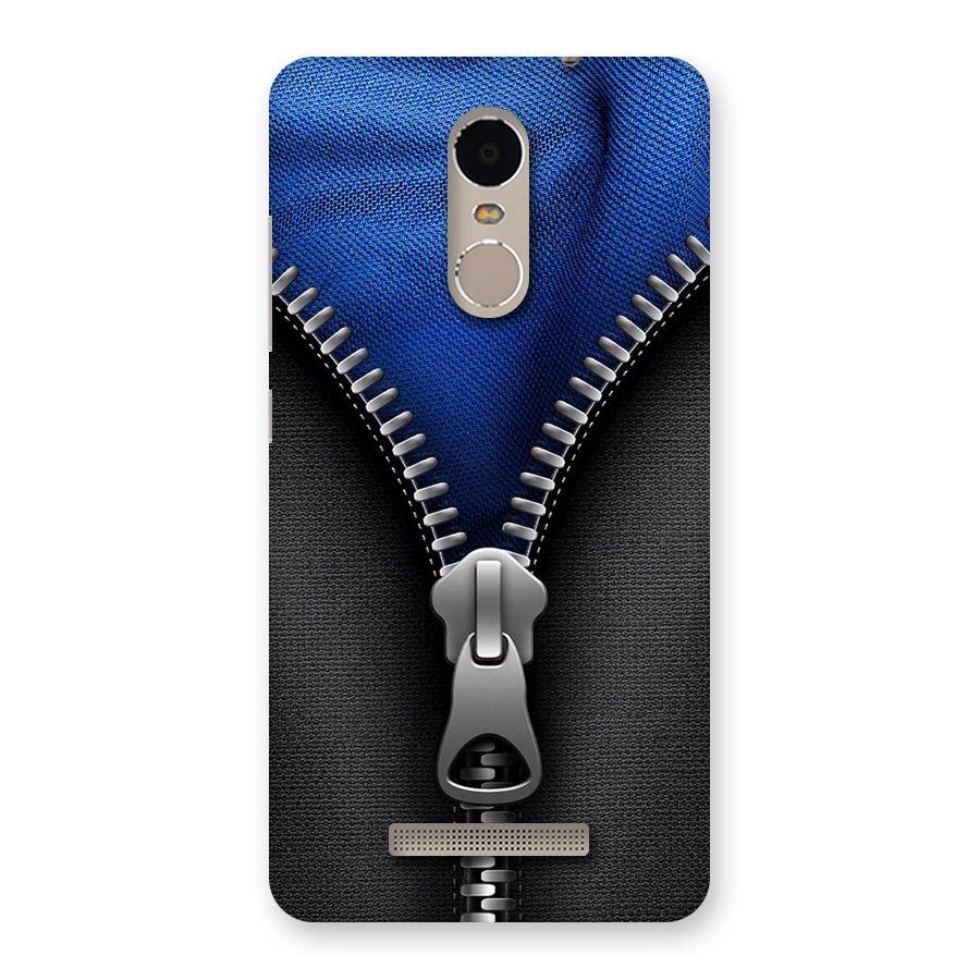 Blue Zipper Back Case for Xiaomi Redmi Note 3