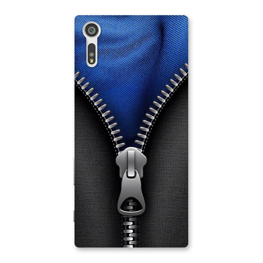 Blue Zipper Back Case for Xperia XZ