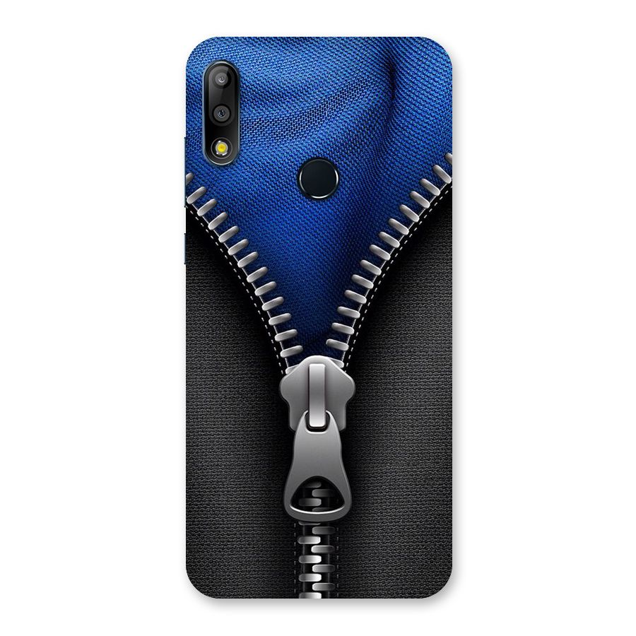 Blue Zipper Back Case for Zenfone Max Pro M2