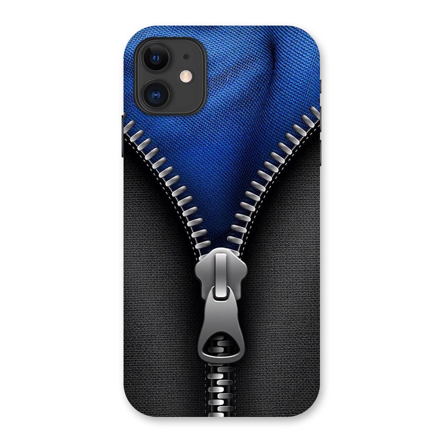 Blue Zipper Back Case for iPhone 11