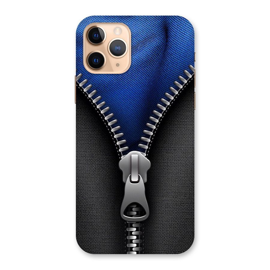 Blue Zipper Back Case for iPhone 11 Pro