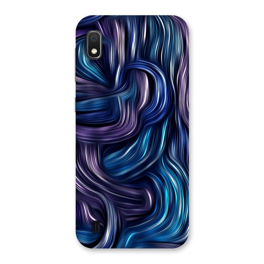 Blue and Purple Oil Paint Back Case for Galaxy A10