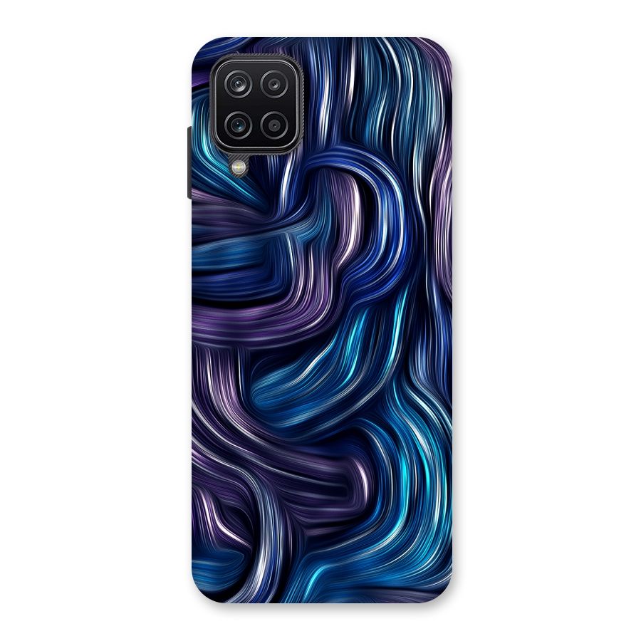 Blue and Purple Oil Paint Back Case for Galaxy A12