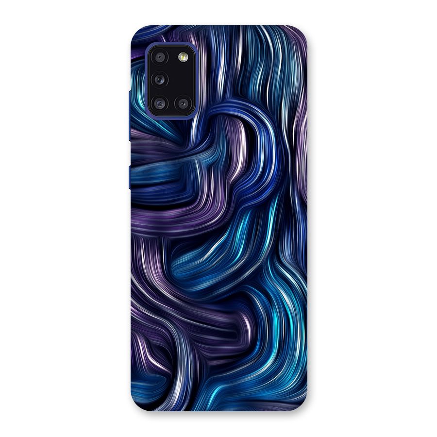 Blue and Purple Oil Paint Back Case for Galaxy A31