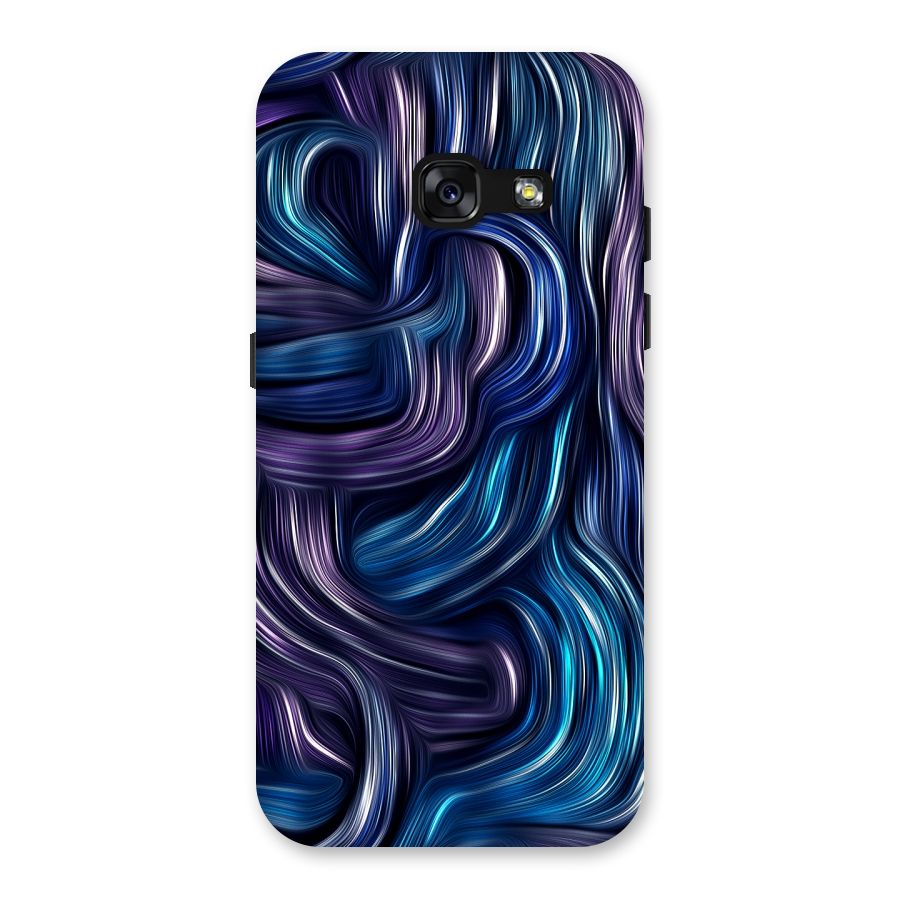 Blue and Purple Oil Paint Back Case for Galaxy A3 (2017)
