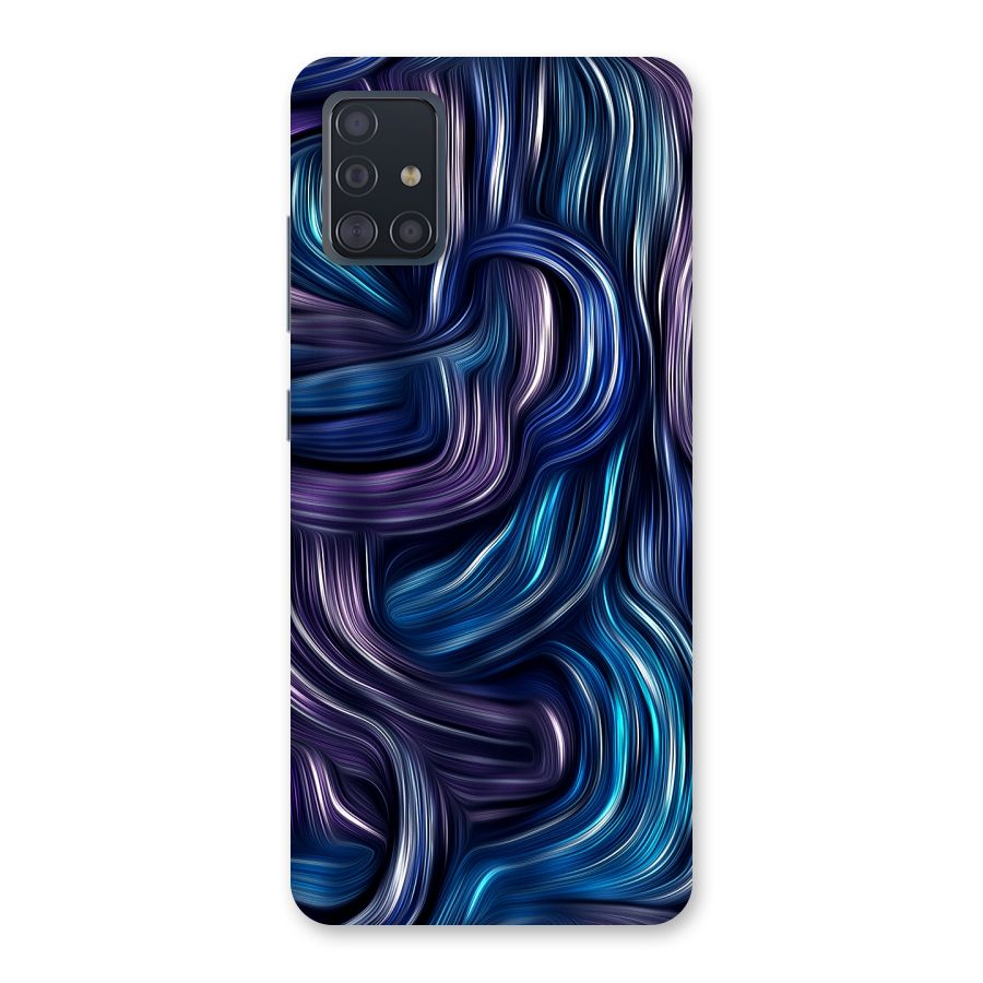 Blue and Purple Oil Paint Back Case for Galaxy A51
