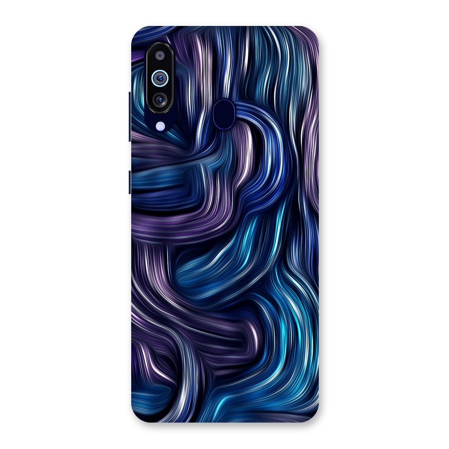 Blue and Purple Oil Paint Back Case for Galaxy A60